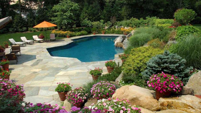 ideas for creative pool landscaping
