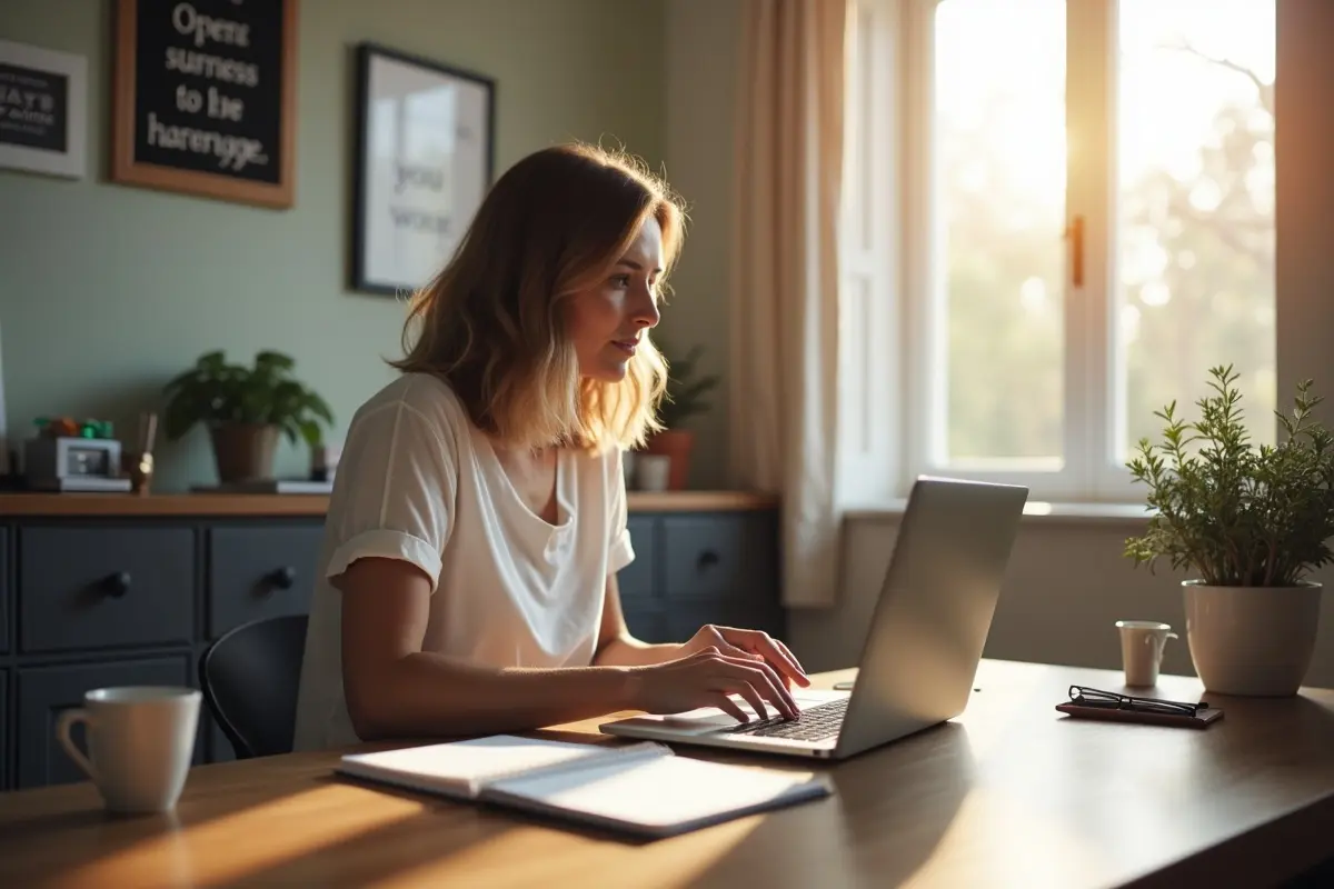 entrepreneur launching home based business startup