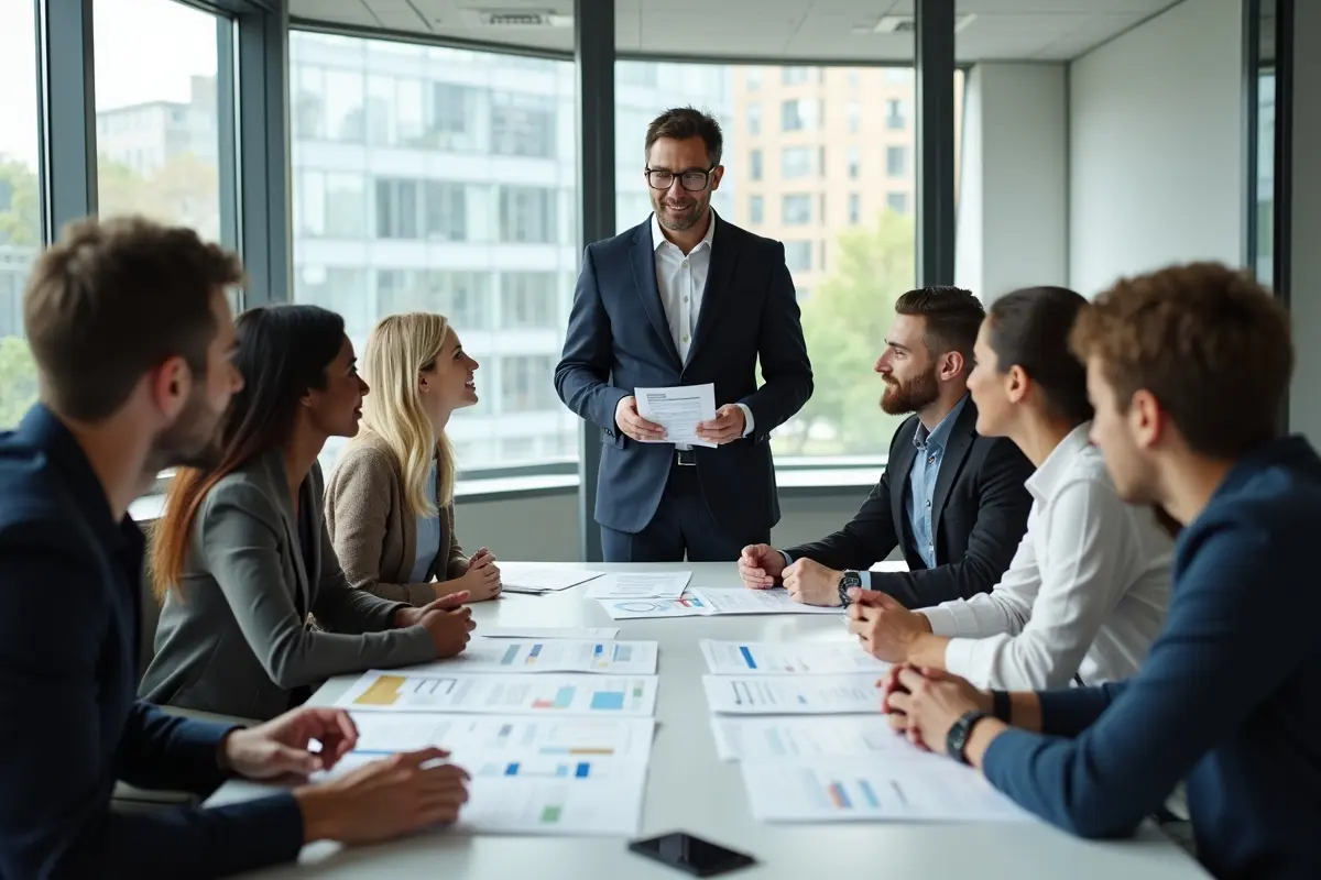 manager implementing effective employee management system for team productivity